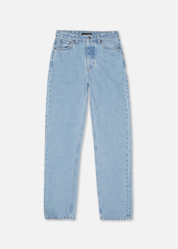 Nudie Jeans/ Faire High Waist Jeans - Lofty Lo blue mist