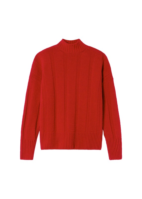 Red Carol Knitted Sweater