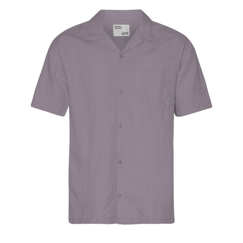 Linen Short Sleeved Shirt - Purple Haze
