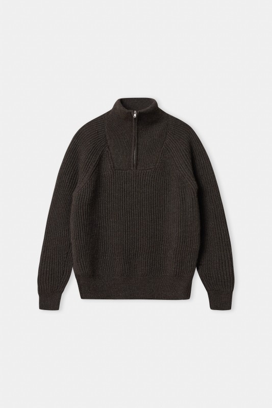 NOLAN Jumper - Eco Undyed Alpaca Brown